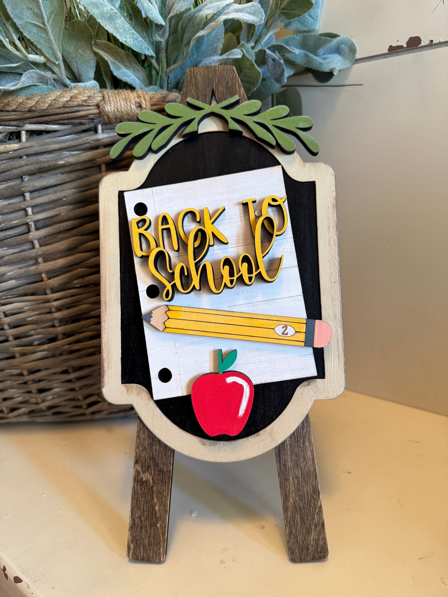 Back to School – Interchangeable Seasonal Decor Insert