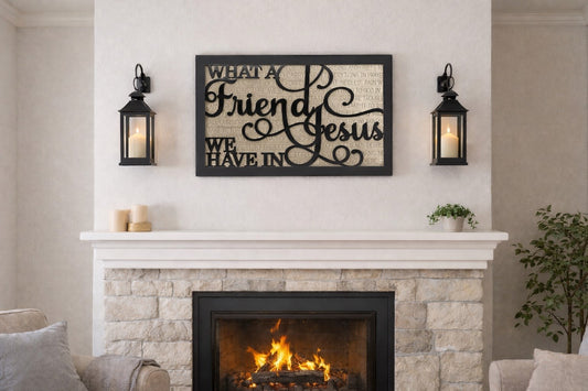 What a Friend We Have in Jesus — Hand-Painted Wall Art