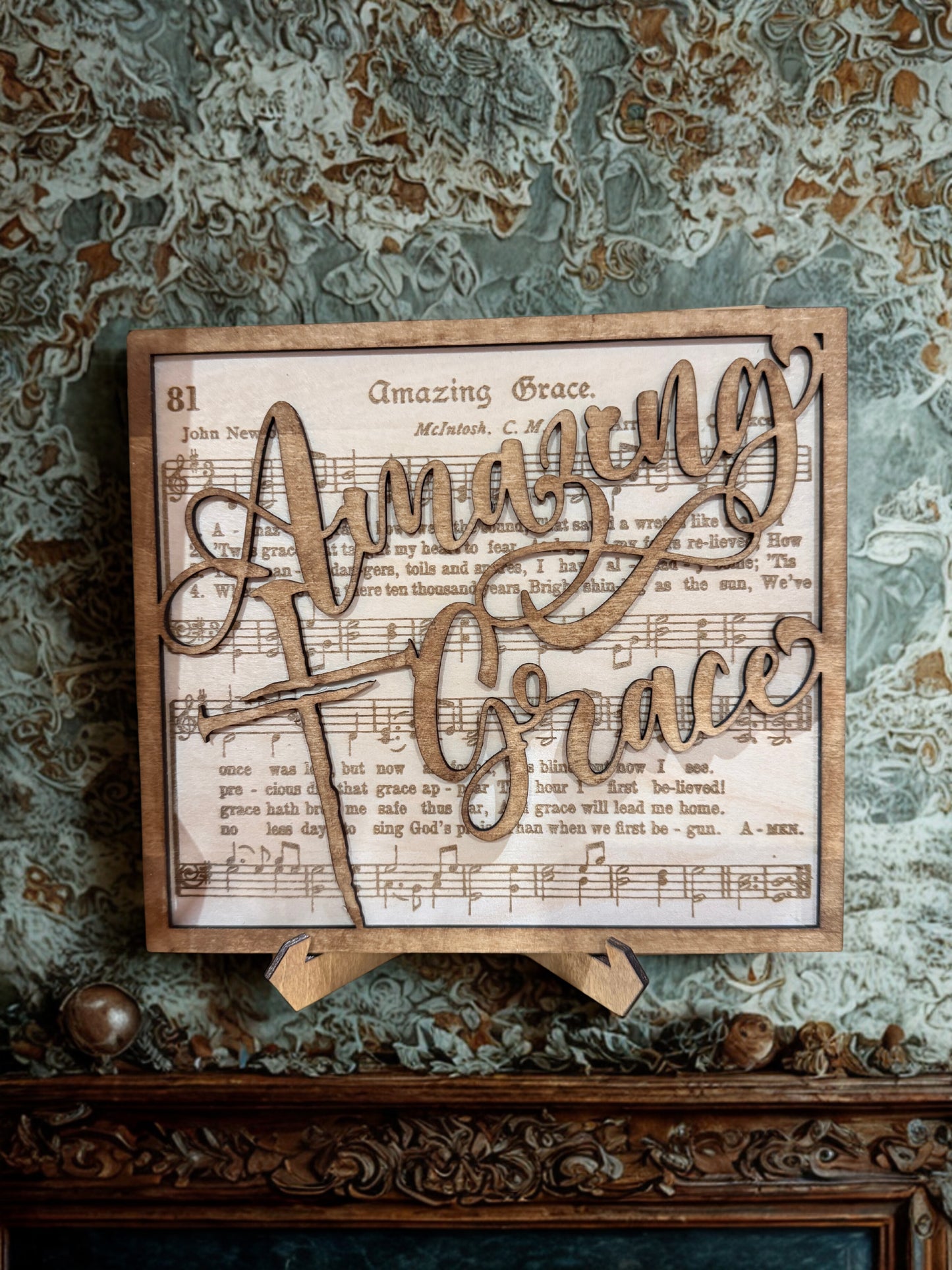 Amazing Grace Wooden sign