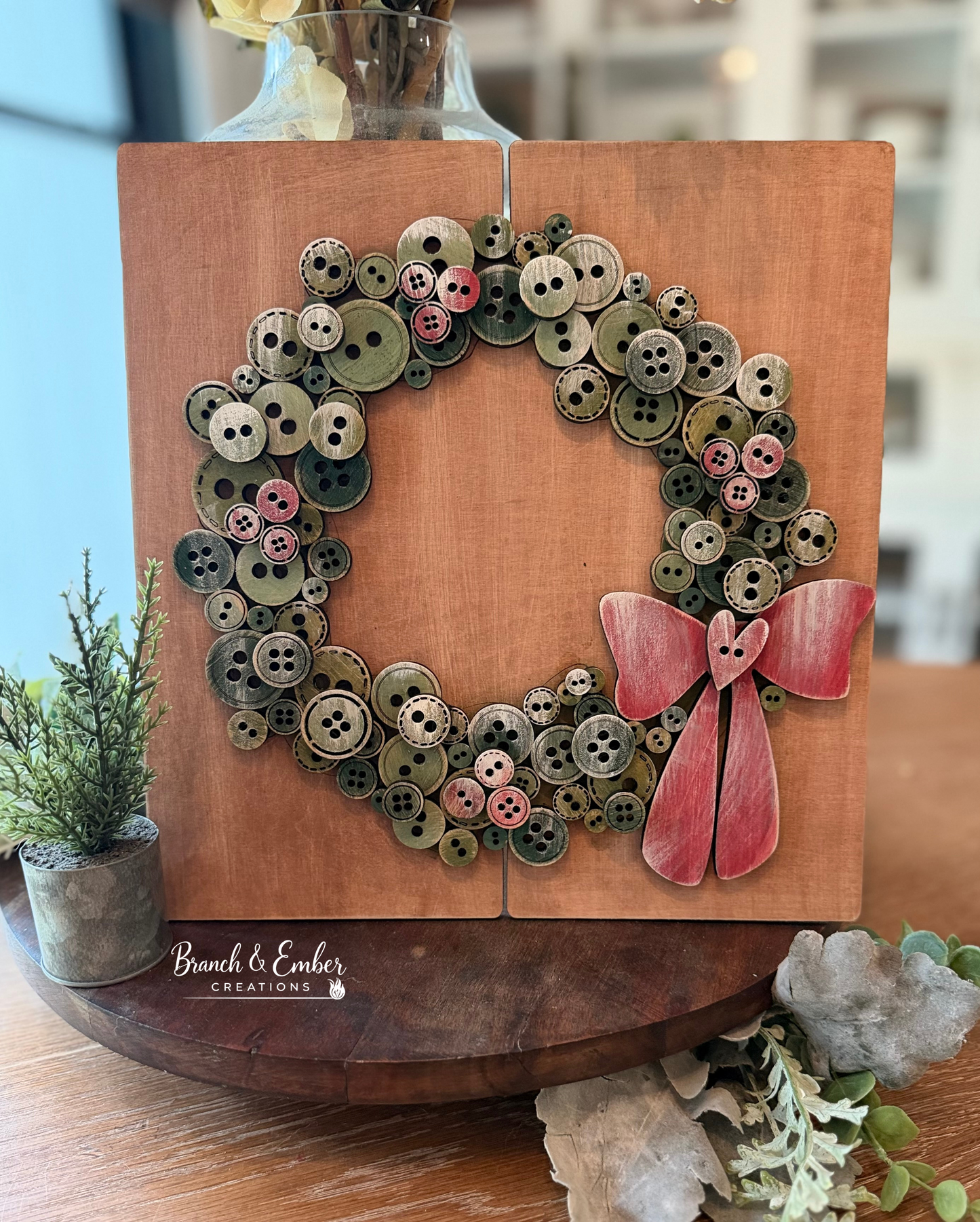 Button Wreath