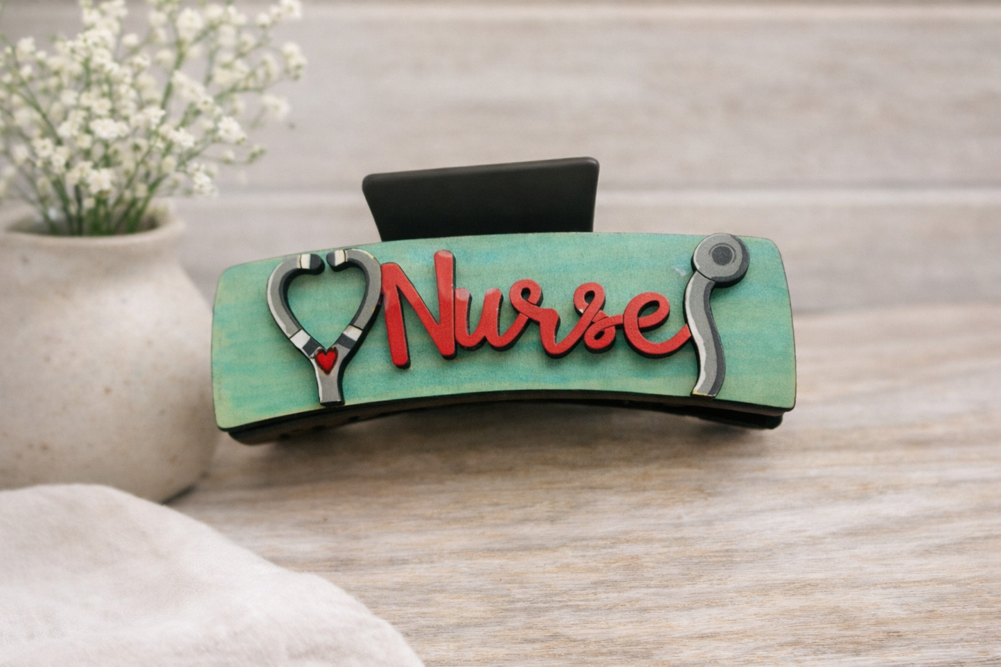 Nurse Hair Claw Clip Medical Hair Accessory