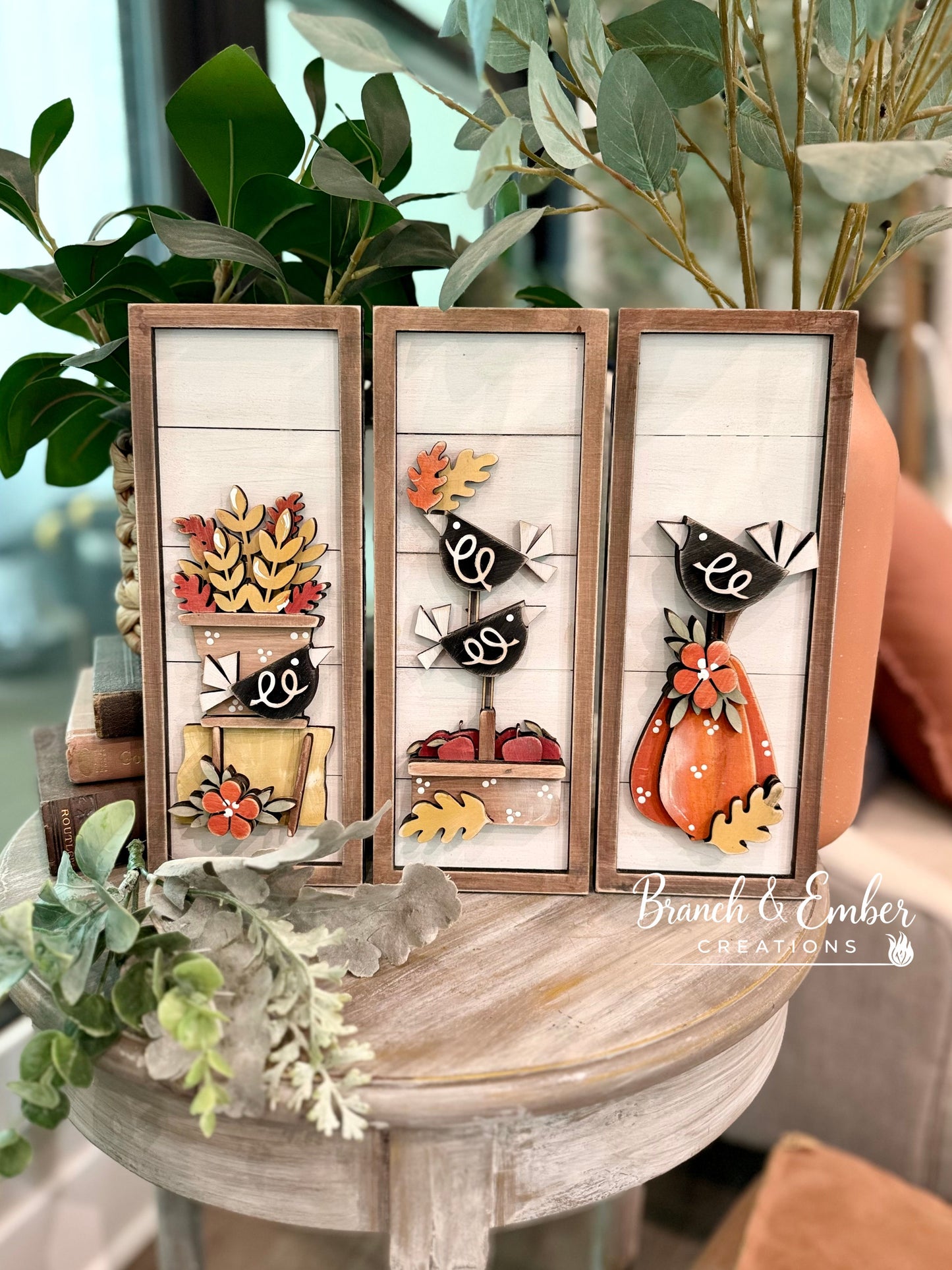 3-Piece Fall Trio Shelf Sitter Set