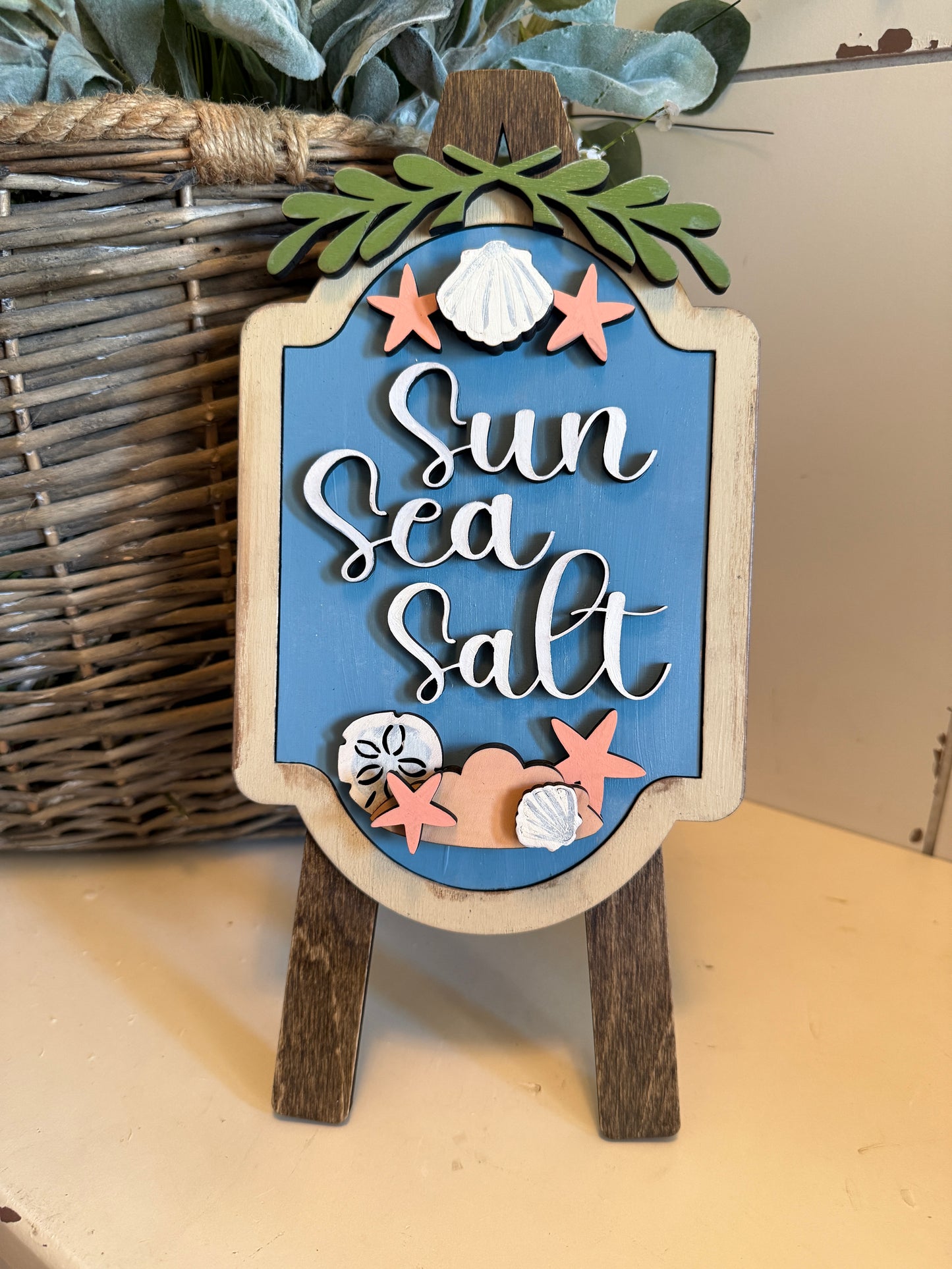 Beach themed – Interchangeable Seasonal Decor Insert