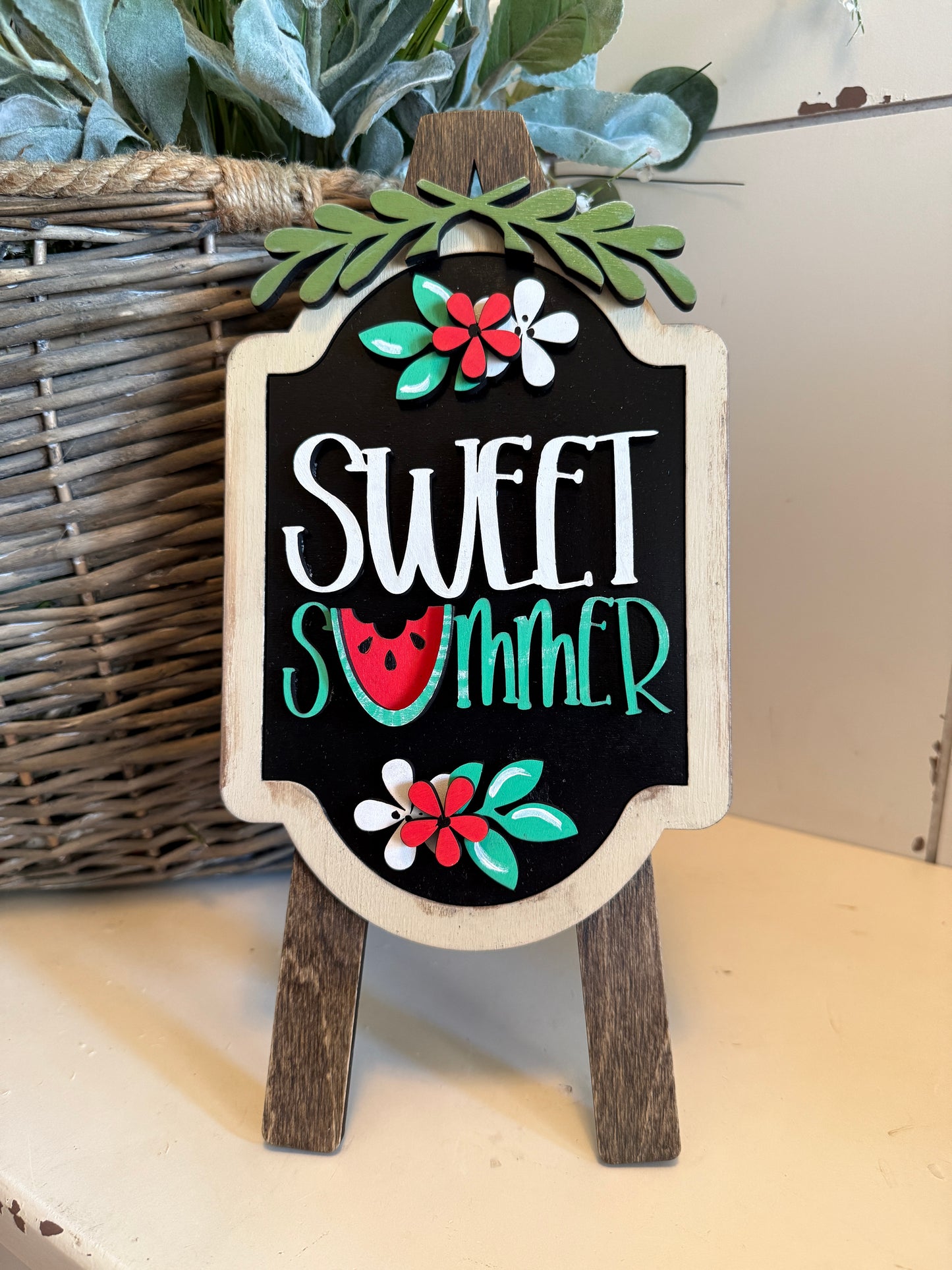 Sweet Summer Watermelon- – Interchangeable Seasonal Decor Insert