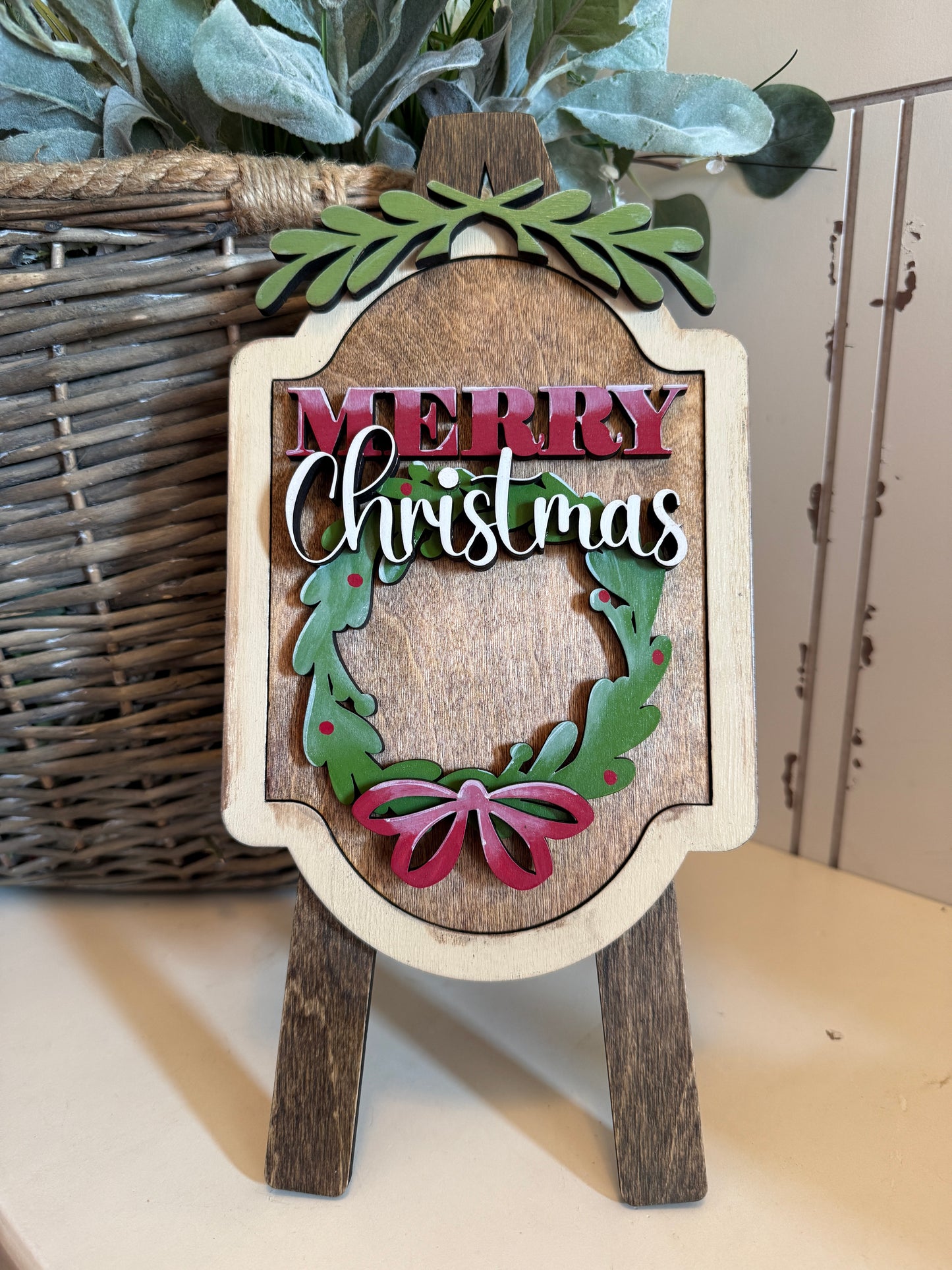Merry Christmas – Interchangeable Seasonal Decor Insert