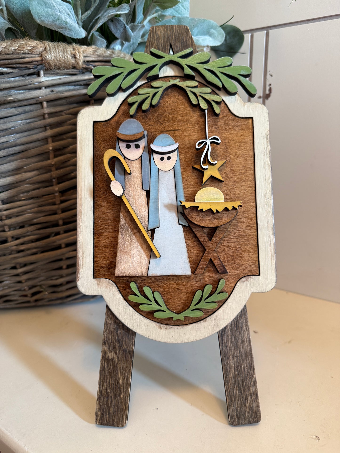 The Manger -– Interchangeable Seasonal Decor Insert