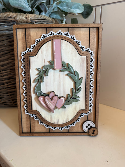 Valentine Heart – Interchangeable Seasonal Decor Insert